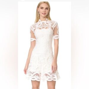 Jonathan Simkhai White Lace Mini Dress
